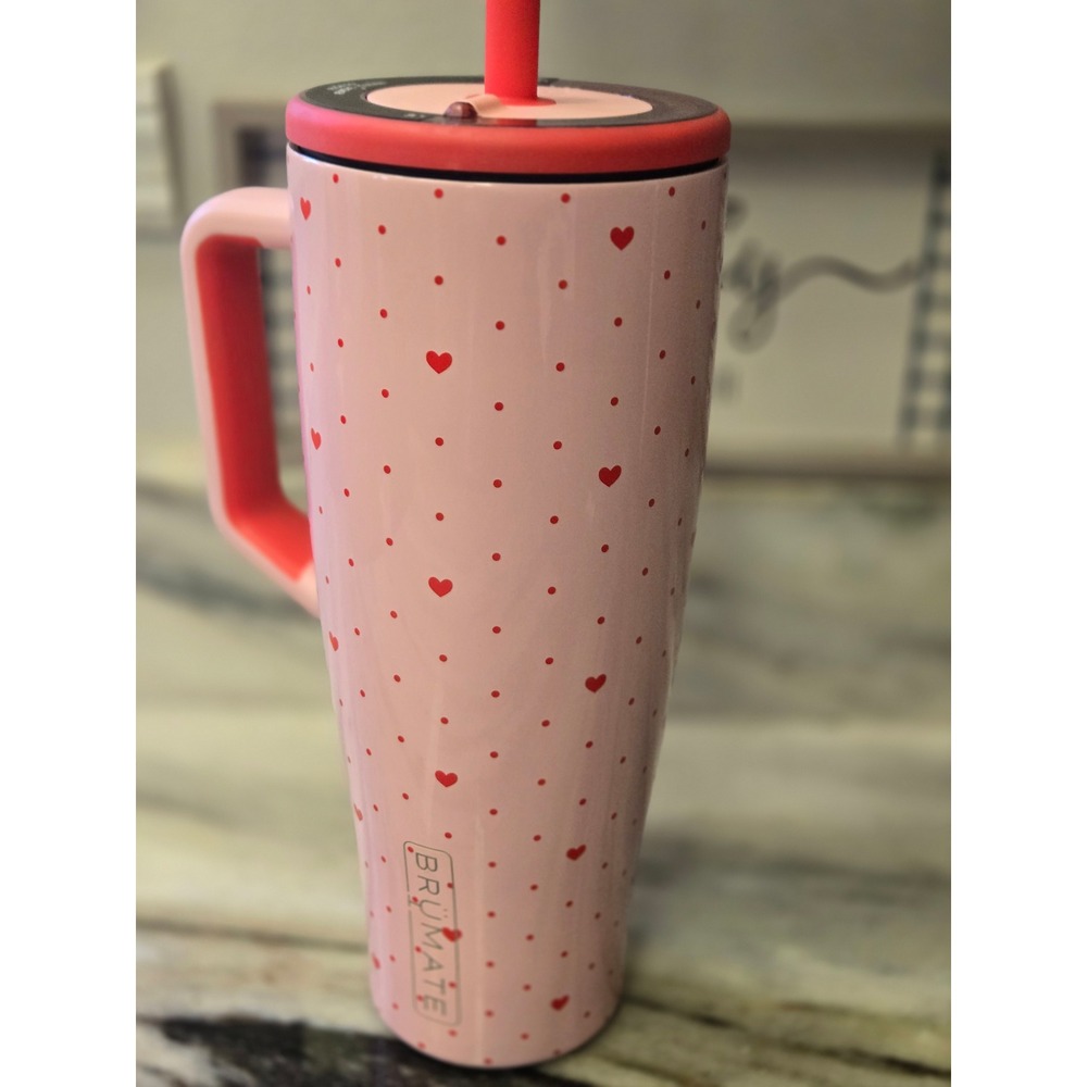 BruMate x Loopy Era 40 Leakproof Straw Tumbler Sweetheart Pink Red  Limited NIB